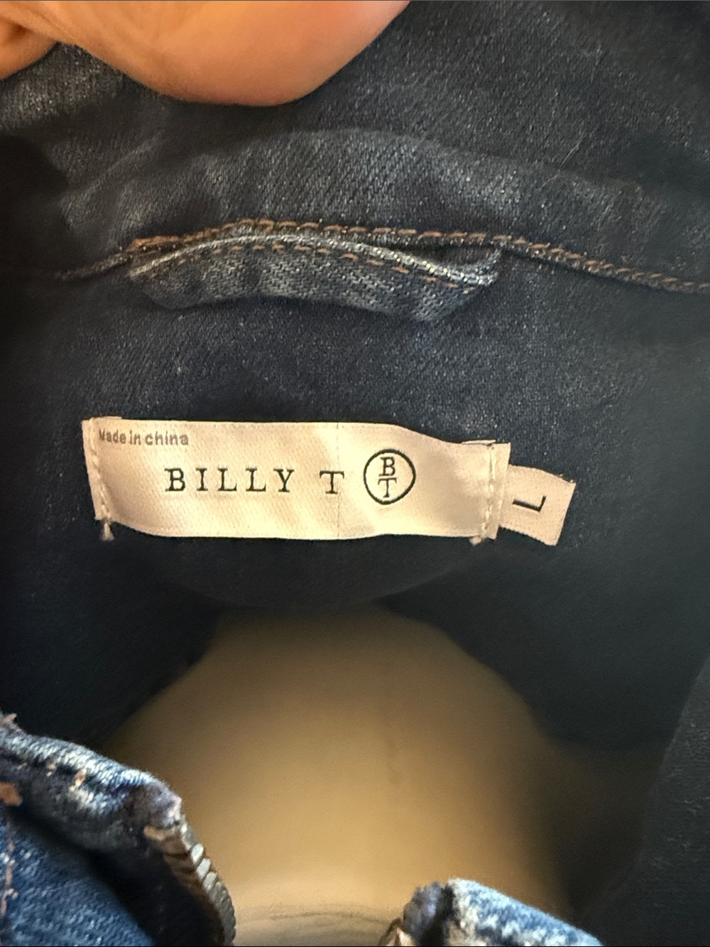 Billy T Embroidered Medium Wash Denim Jacket - Blue - Large - Picture 2 of 6
